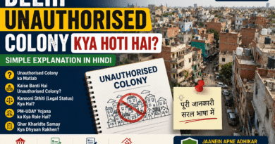 Delhi Unauthorised Colony kya hoti hai