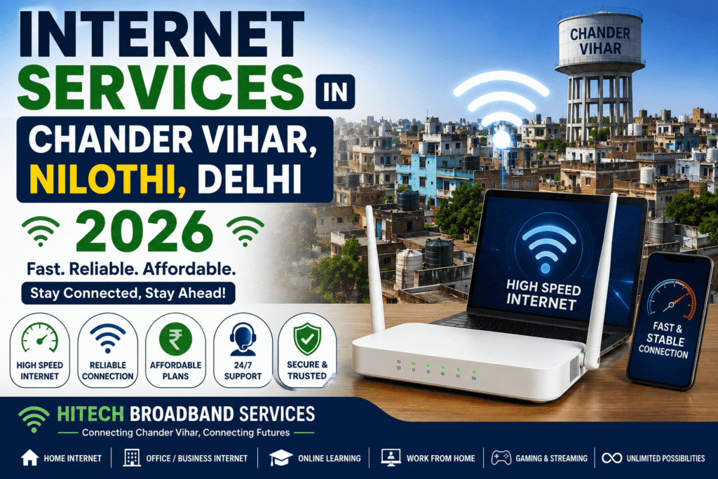 internet services in chander vihar