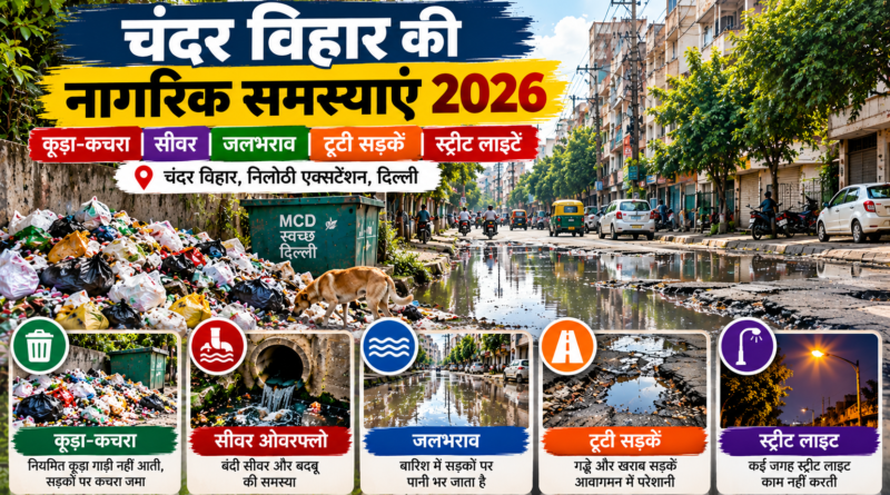 चंदर विहार की नागरिक समस्याएं